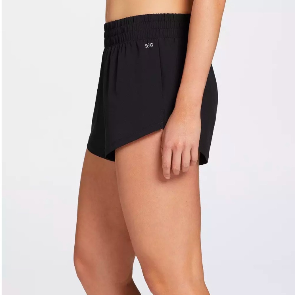 Women's DSG Mid-Rise 3" Inseam Stride Shorts Moisture Wicking New Black Sz XL - Picture 3 of 10